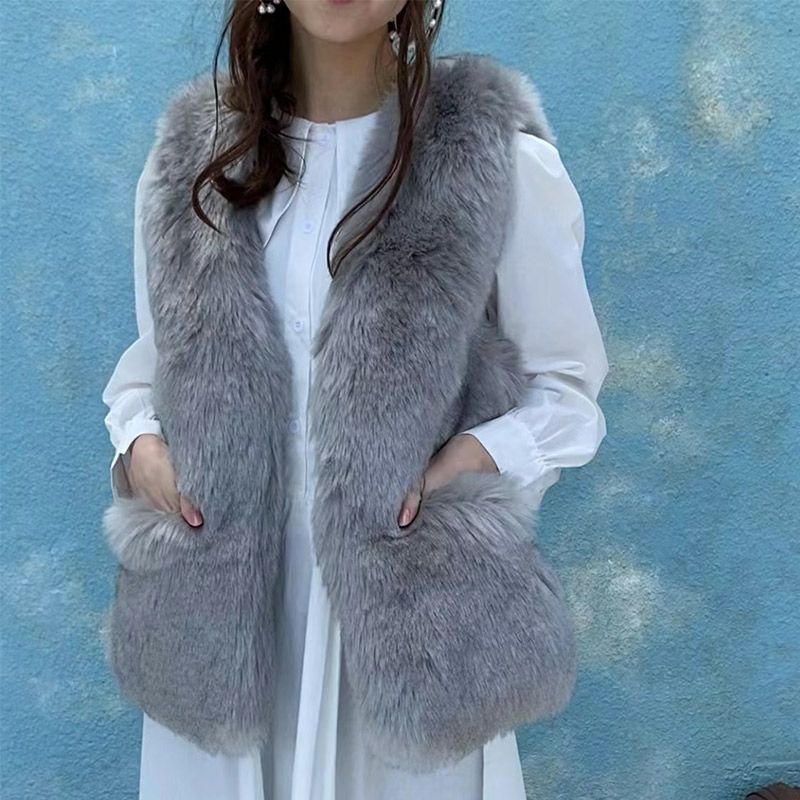 一部即納 エコファー ボリューム ファーベスト ジレ | LiLiRena