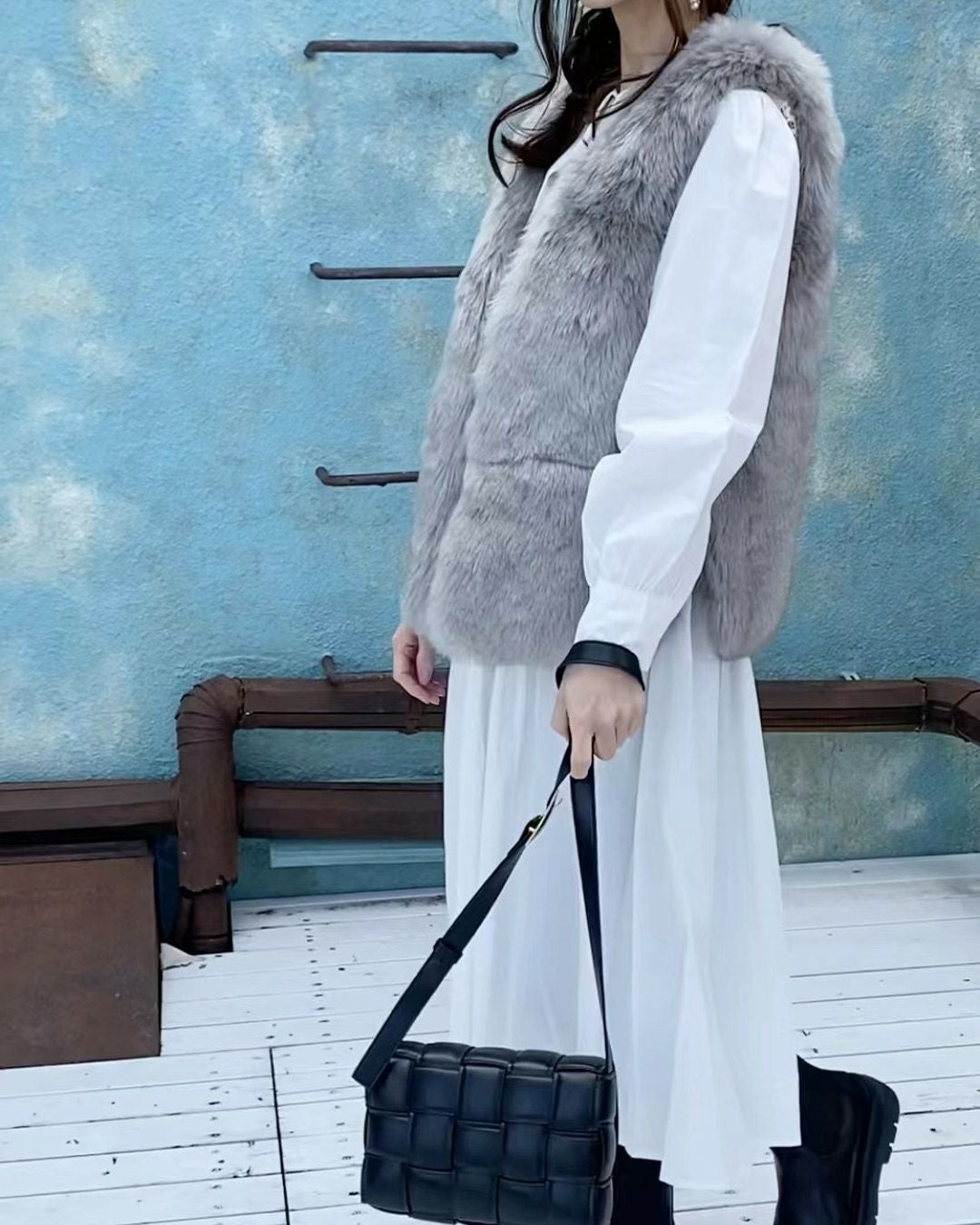 一部即納 エコファー ボリューム ファーベスト ジレ | LiLiRena