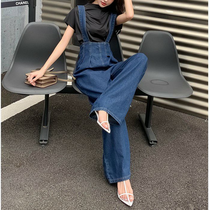 予約ハイウエスト デニム サロペット | LiLiRena