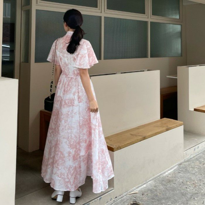 予約 2color トワルドジュイ シフォン ケープ ワンピース | LiLiRena