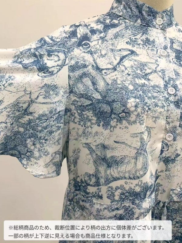 予約 2color トワルドジュイ シフォン ケープ ワンピース | LiLiRena