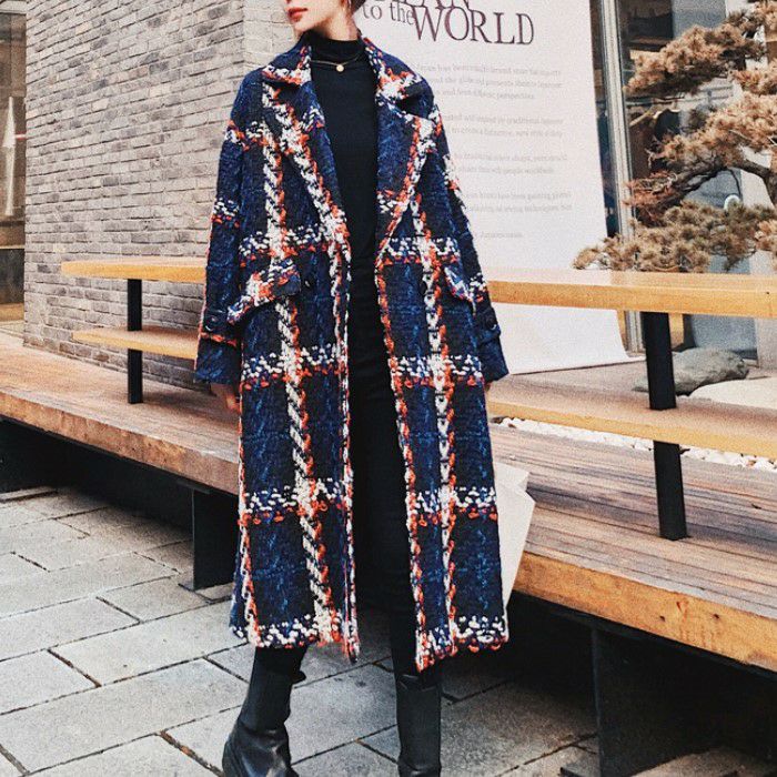 即納 チェック柄 チェスター コート | LiLiRena