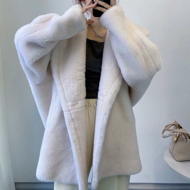 予約 4color テディ フード付き ショート コート | LiLiRena