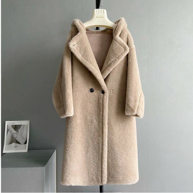 予約 7color テディ フード 付き ロング コート | LiLiRena