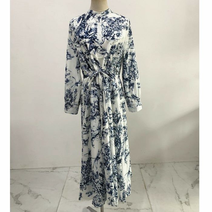 予約 バンドカラー トワルドジュイ ロング ワンピース | LiLiRena