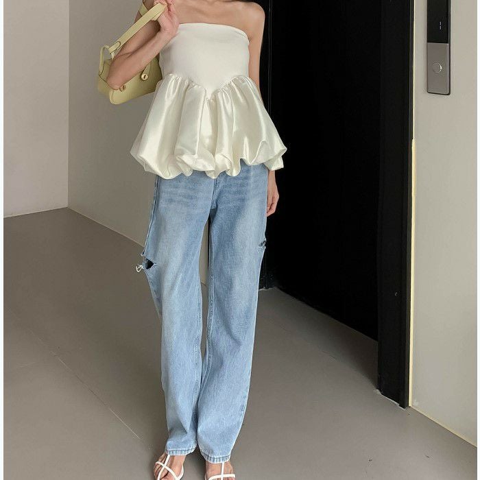 即納 2color ぺプラム バルーン ベアトップ | LiLiRena