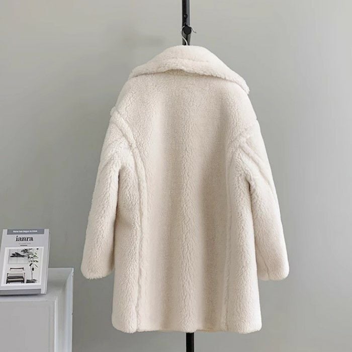 テディコート　ウール　ホワイト　ショート　lilirena 新品未使用 一部即納 5color ウール テディ ショート丈 コート | LiLiRena