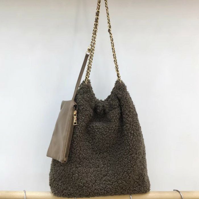 予約 5color テディ ボア チェーン ショルダー バッグ | LiLiRena