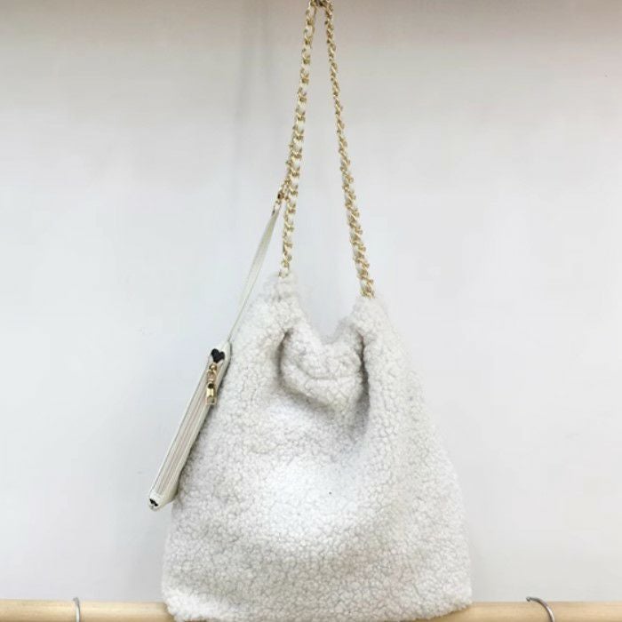 予約 5color テディ ボア チェーン ショルダー バッグ | LiLiRena