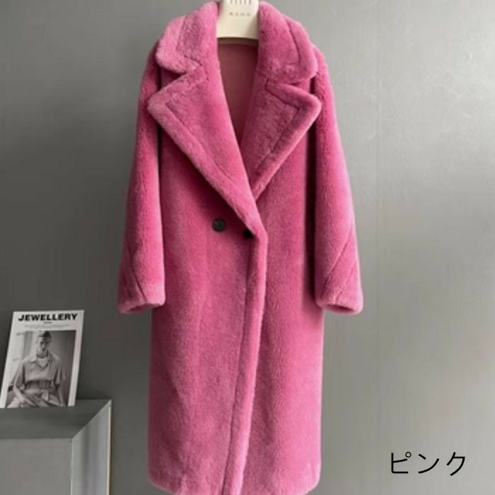 予約 WOOL 8color テディ ロング コート | LiLiRena