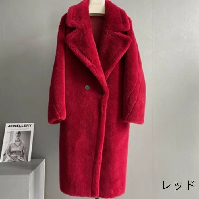 予約 WOOL 8color ボア ムートン ロング コート | LiLiRena