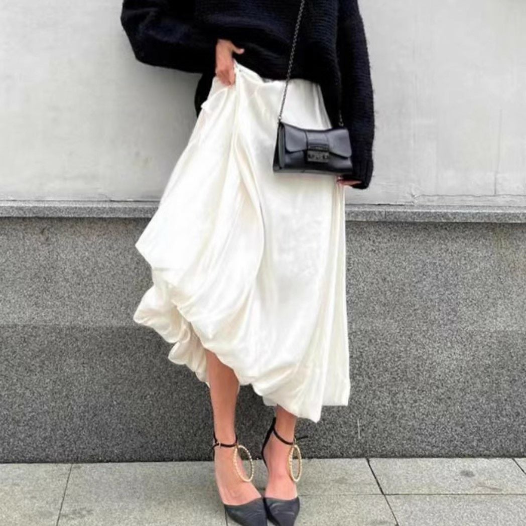 予約 サテン バルーン スカート | LiLiRena