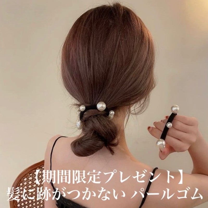 パールゴム付き 再販 White Black 即納 3color Cashmere Horse scarf