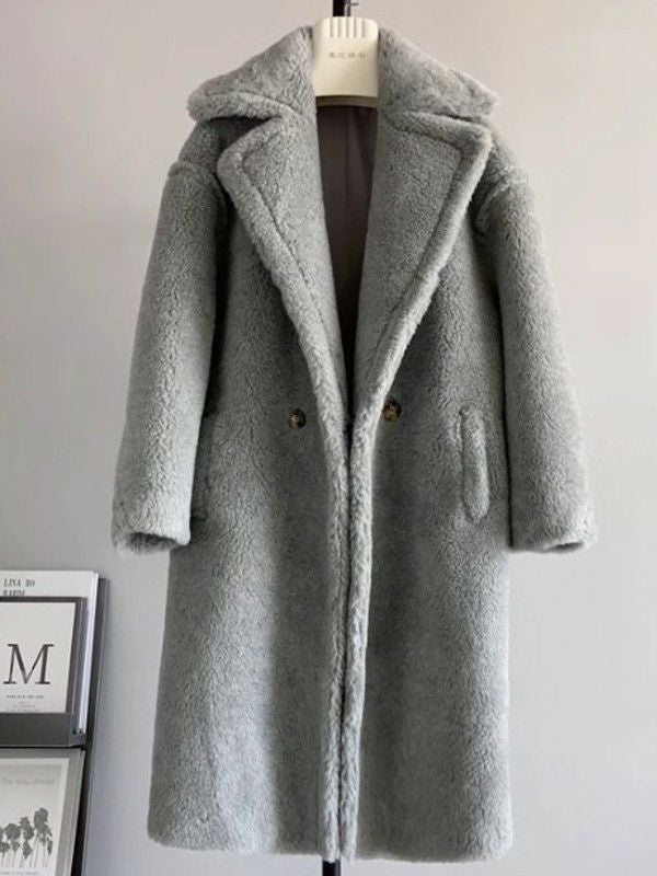 一部即納 予約 6color WOOL 軽量版 ボア ロング コート | LiLiRena