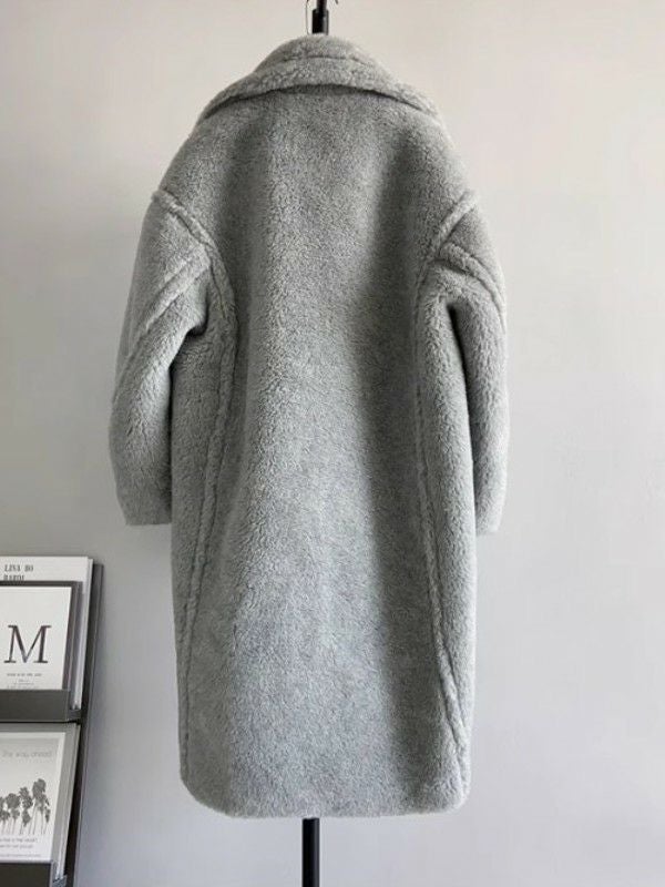 予約 6color WOOL 軽量版 ボア ロング コート | LiLiRena