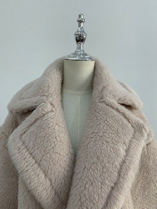 一部即納 予約 6color WOOL 軽量版 ボア ロング コート | LiLiRena
