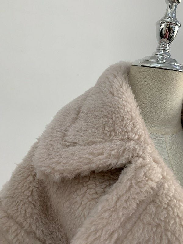 予約 6color WOOL 軽量版 ボア ロング コート | LiLiRena