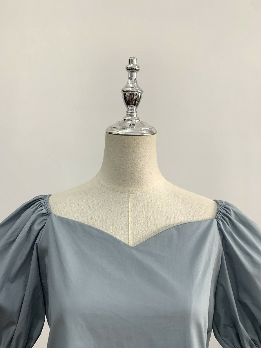 予約 2color ハートシェイプ オフショルダー トップス | LiLiRena