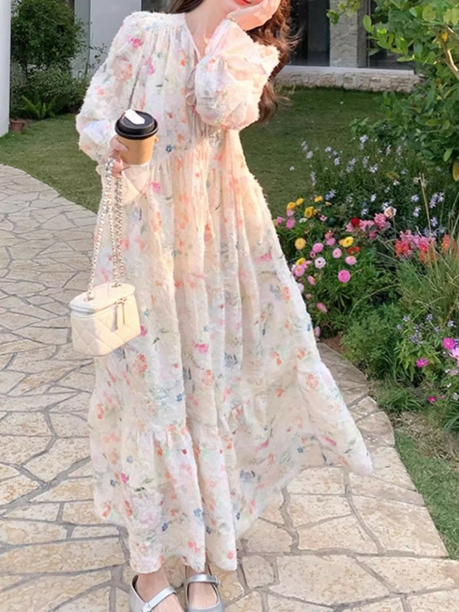 ♡現行 美品♡エムズグレイシー ベルスリーブ 袖リボン ワンピース ピンク 38 予約 Flower フェザー ベルスリーブ ワンピース | LiLiRena