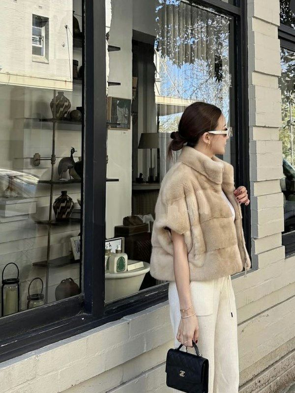 即納 2color Volume Eco Fur ハイカラー ジレ | LiLiRena